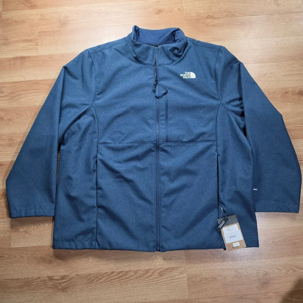 The North Face Apex Bionic 3 Jacket Mens 2XL Blue Heather Softshell NF0A84JX